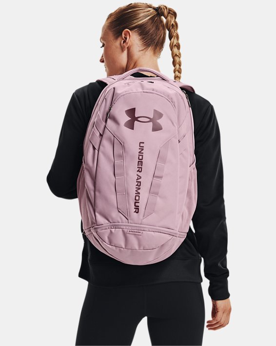 UA Hustle 5.0 Backpack in Pink image number 5